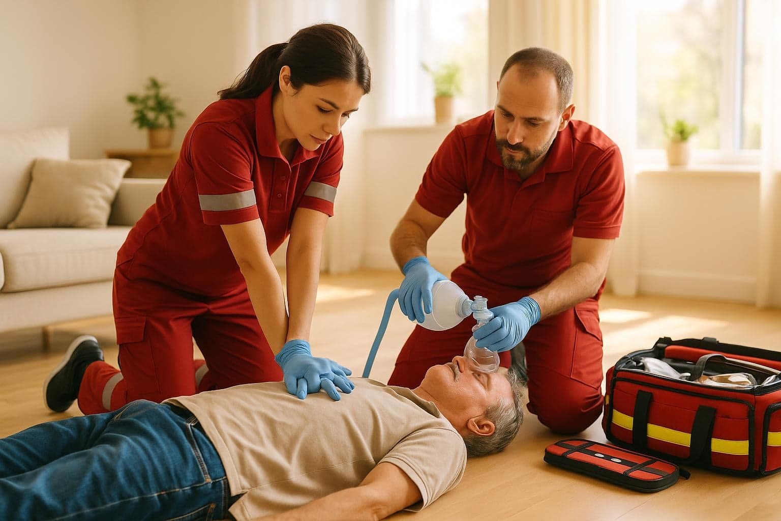 Step-by-step emergency response
